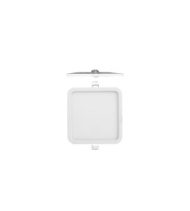 Saona 9cm Square Recessed Ultra Slim Downlight, 6W LED 4000K, 540lm, Matt White, Driver Included, 3yrs Warranty