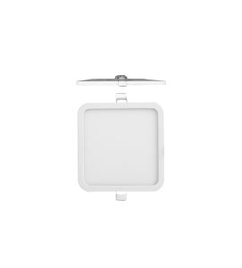 Saona 14.5cm Square Recessed Ultra Slim Downlight, 12W LED 4000K, 1080lm, Matt White, Driver Included, 3yrs Warranty