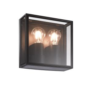 Verbier Vertical Wall Lamp, 2 x E27, IP65, Anthracite, 2yrs Warranty