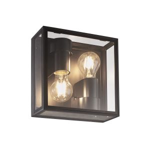 Verbier Up/Down Ceiling/Wall Lamp, 2 x E27, IP65, Dark Grey, 2yrs Warranty