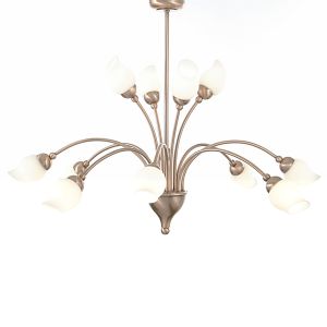 Rimini Pendant 12 Light G9 Antique Copper/Opal Glass