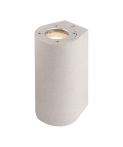 Biancheria Round Wall Lamp, 2 x GU10 (Max 12W), IP65, White Concrete, 2yrs Warranty