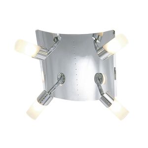 Kopus Square Ceiling 4 Light G9 Polished Chrome/Frosted Glass