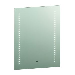 Spegel Single LED Bathroom Mirror Mirrored Glass/Silver Paint Finish