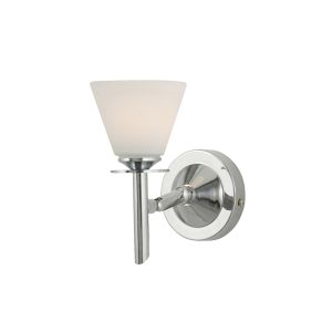 Kristina Wall Lamp 1 Light G9 Polished Chrome/Opal Glass