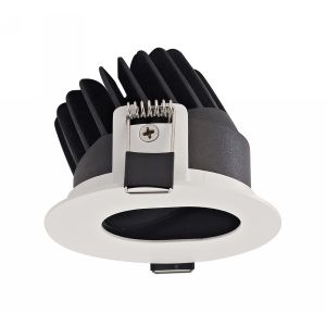 Buro 10, 10W, 250mA, White LED Recessed Oval Pin Hole Adj. Downlight, Cut Out 83mm, 700lm, 36° Deg, 4000K, IP44, DRIVER NOT INC., 5yrs Warranty