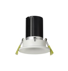 Bruve 10 Dimmable Tridonic 10W 758lm 4000K 12°, Matt White IP65 Fixed Recessed round Downlight, NO DRIVER REQUIRED, 5yrs Warranty