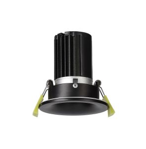 Bruve 10 Dimmable Tridonic 10W 716lm 3000K 12°, Matt Black IP65 Fixed Recessed round Downlight, NO DRIVER REQUIRED, 5yrs Warranty
