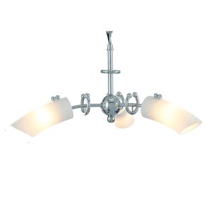 Lucia 36cm Pendant 3 Light G9 Polished Chrome/Frosted Glass