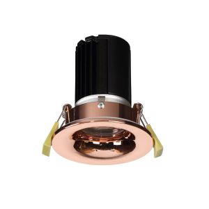Bruve 10 Powered by Tridonic 10W 716lm 3000K 12°, Rose Gold IP65 Fixed Recessed round Downlight, NO DRIVER REQUIRED, 5yrs Warranty