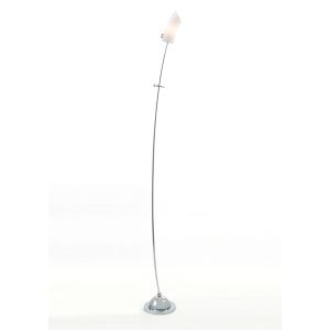Lucia Floor Lamp With In-Line Dimmer 1 Light G9 Polished Chrome/Frosted Glass, NOT LED/CFL Compatible
