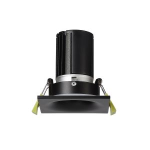 Bruve 10 Powered by Tridonic 10W 631lm 2700K 36°, Matt Black IP65 Fixed Recessed Square Downlight, NO DRIVER REQUIRED, 5yrs Warranty