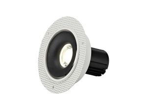 Bolor T 10 Dimmable Tridonic 10W 719lm 4000K 24°, White/Black IP20 Trimless Fixed Recessed Spotlight , NO DRIVER REQUIRED, 5yrs Warranty
