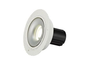 Bolor T 10 Powered by Tridonic 10W 758lm 4000K 12°, White/Silver IP20 Trimless Fixed Recessed Spotlight , NO DRIVER REQUIRED, 5yrs Warranty
