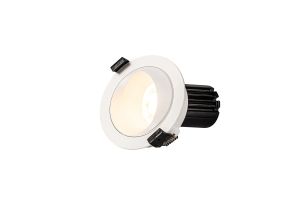 Bonia 10 Dimmable Tridonic 10W 688lm 2700K 12°, White/White 27° Angled Round Downlight , NO DRIVER REQUIRED, 5yrs Warranty