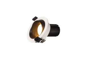 Bonia 10 Dimmable Tridonic 10W 632lm 2700K 24°, White/Black 27° Angled Round Downlight , NO DRIVER REQUIRED, 5yrs Warranty