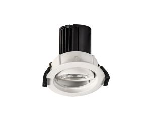 Beppe A 10 Powered by Tridonic 10W 688lm 2700K 12°, White IP20 Stepped Adjustable Recessed Spotlight , NO DRIVER REQUIRED, 5yrs Warranty