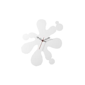 (DH) Infinity Splat Clock White