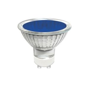 GU10 Aluminium 20W Blue 50° Ginogen