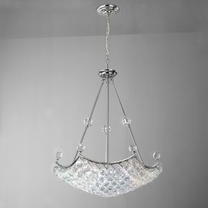 Cesto 60cm Pendant 10 Light G9 Polished Chrome/Crystal Item Weight: 19.5kg