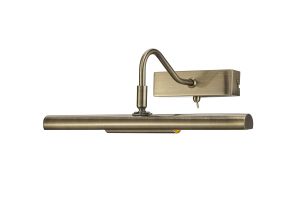 Abacus 35cm Wall/Picture Light Switched 2 Light G9 Antique Brass