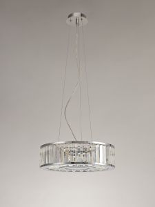 Torre Pendant 5 Light G9 Polished Chrome/Crystal