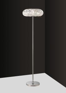 Banda Floor Lamp 6 Light G9 Polished Chrome/Crystal (Can Only Be Shipped On A Pallet, Additional Charges May Apply.)