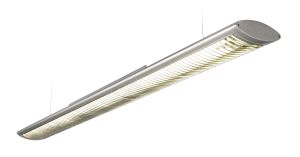 Bosco 2 x 35W T5 Silver Paint & Aluminium Flourescent Suspended Modular Fittings - 1612T35A