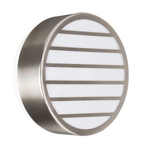 Linz Wall Lamp 1 Light E27 IP44 Exterior Grey Aluminium/Synthetic