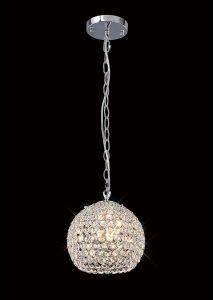 Ava 20cm Pendant 3 Light G9 Polished Chrome/Crystal