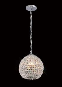 Ava 25cm Pendant 4 Light G9 Polished Chrome/Crystal