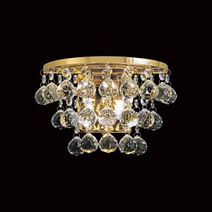 Atla Wall Lamp Switched 2 Light G9 French Gold/Crystal