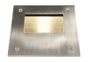 Izmir Outdoor 1 Light Recessed Ground Light IP44 Exterior Stainless Steel/Transparent Diffuser