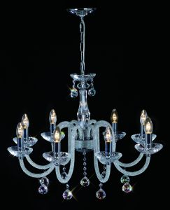 Amora Pendant 8 Light E14 Polished Chrome/Crystal