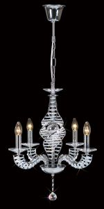 Santo Pendant 4 Light E14 Polished Chrome/Crystal