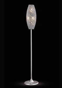 Kos Floor Lamp 4 Light G9 Polished Chrome/Crystal