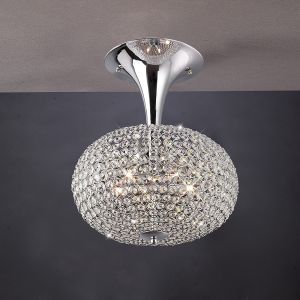 Vado Semi Flush 5 Light G9 Polished Chrome/Crystal