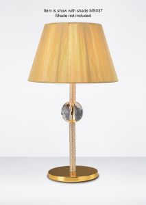 Esapori Table Lamp WITHOUT SHADE 1 Light E27 Gold/Crystal