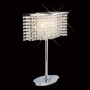 Fabio Table Lamp 2 Light G9 Polished Chrome/Crystal