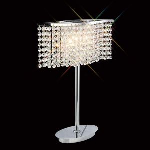 Fabio Crystal Table Lamp 2 Light G9 Polished Chrome