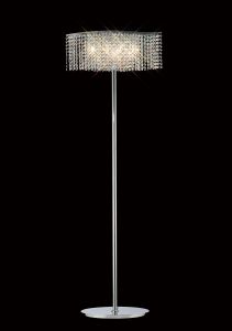 Fabio Floor Lamp 4 Light G9 Polished Chrome/Crystal, NOT LED/CFL Compatible