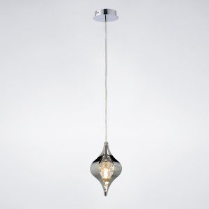 Amano 13cm Pendant 1 Light G9 Polished Chrome/Crystal