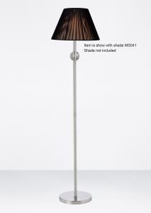 Esapori Floor Lamp WITHOUT SHADE 1 Light E27 Polished Chrome/Crystal
