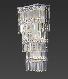 Gianni Wall Lamp 4 Light G9 Polished Chrome/Crystal