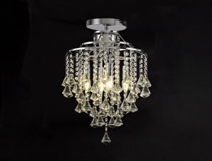 Inina 40cm Ceiling 4 Light E14 Polished Chrome/Crystal