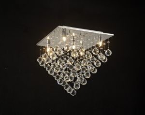 Colorado Ceiling Square 5 Light G9 Polished Chrome/Crystal