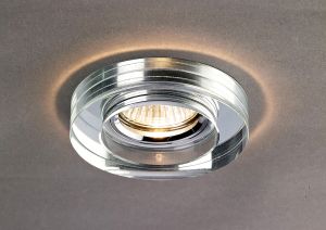 Crystal Downlight Deep Round Rim Only Clear, IL30800 REQUIRED TO COMPLETE THE ITEM, Cut Out: 62mm