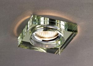 Crystal Downlight Deep Square Rim Only White Wine, IL30800 REQUIRED TO COMPLETE THE ITEM, Cut Out: 62mm