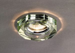 Crystal Downlight Deep Octagonal Rim Only White Wine, IL30800 REQUIRED TO COMPLETE THE ITEM, Cut Out: 62mm