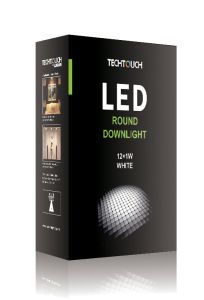 LED Adjustable Round Downlight 12x1W 30°